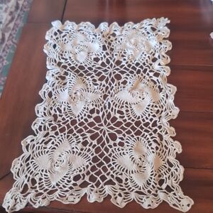 Elegant Eucre Crochet Table Runner #14